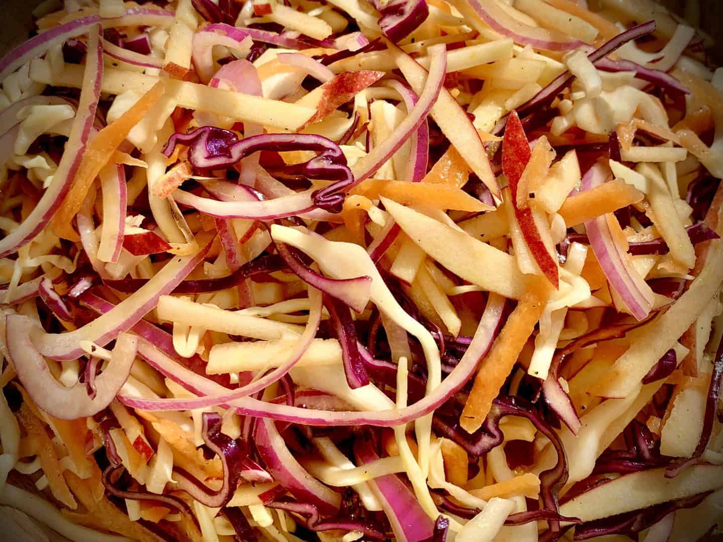 Apple & Hot Mustard Slaw Recipe Kamado Boom