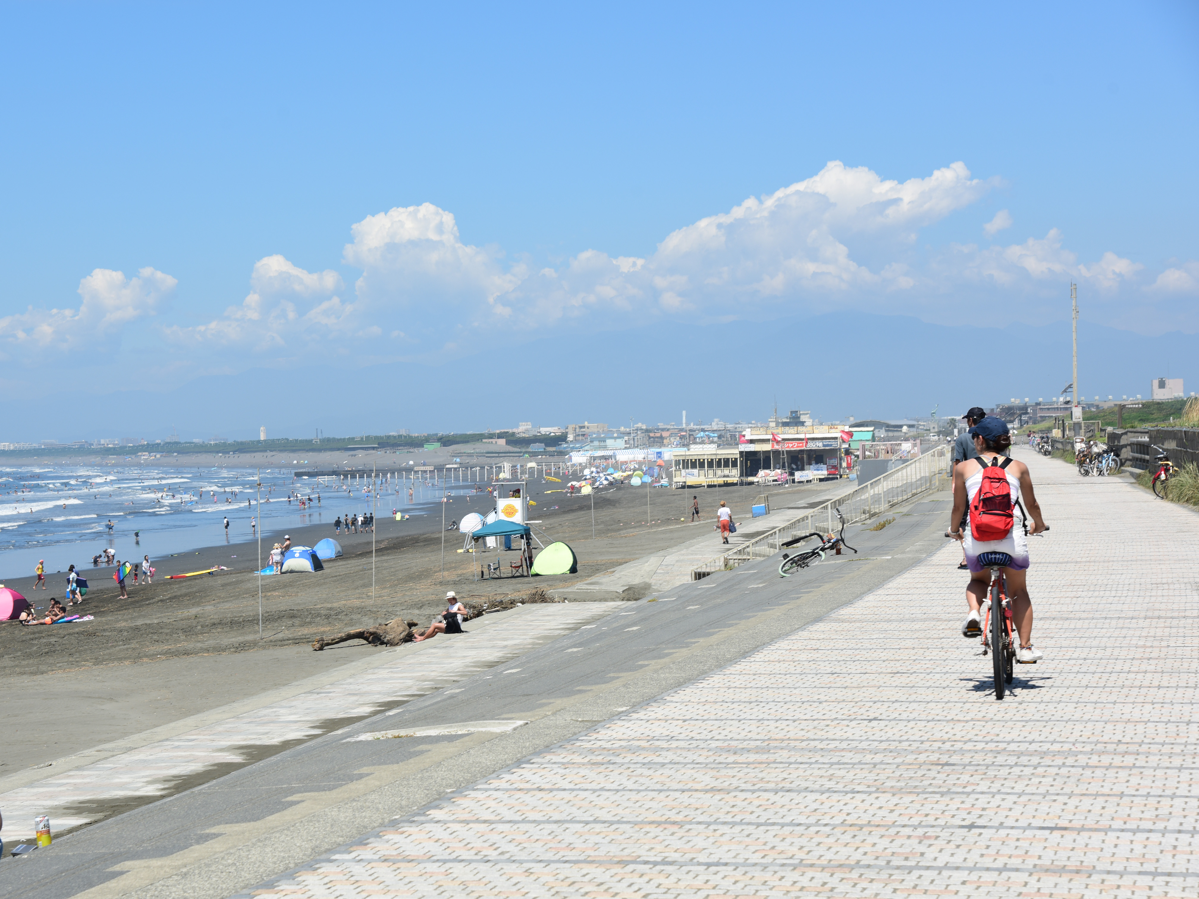 鎌倉から茅ヶ崎へ！夏の海辺をサイクリング｜鎌倉紀行
