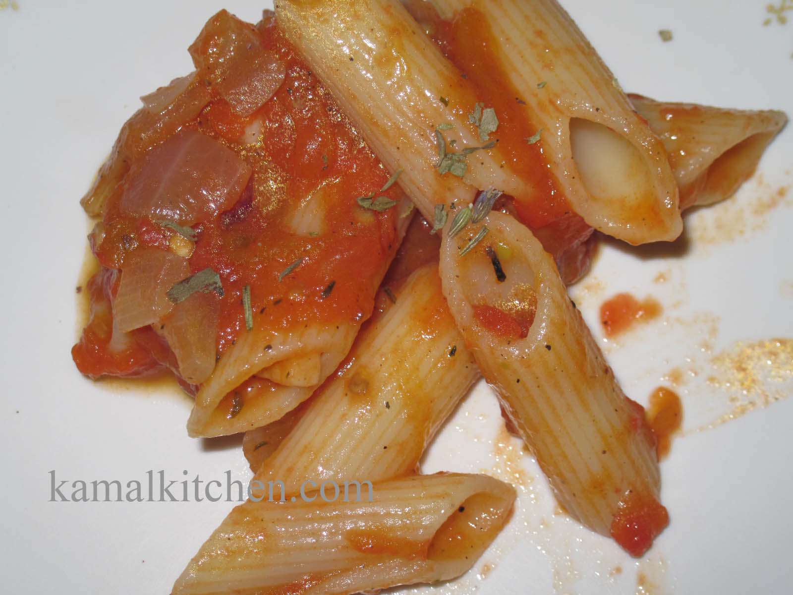 Penne with Homemade tomato sauce