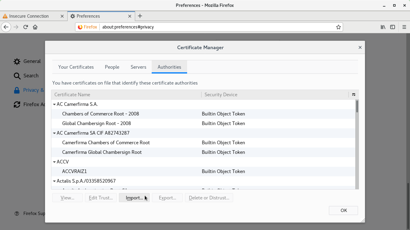 How to install website certificates on Linux Linux Kamarada
