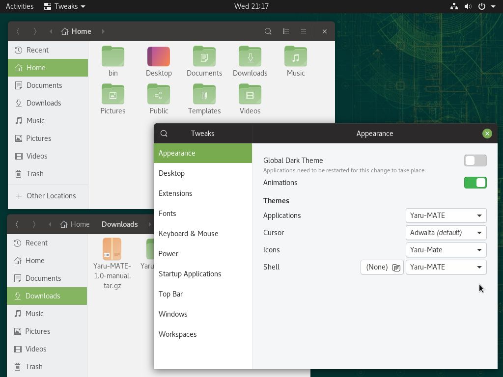 Customize GNOME with themes Linux Kamarada