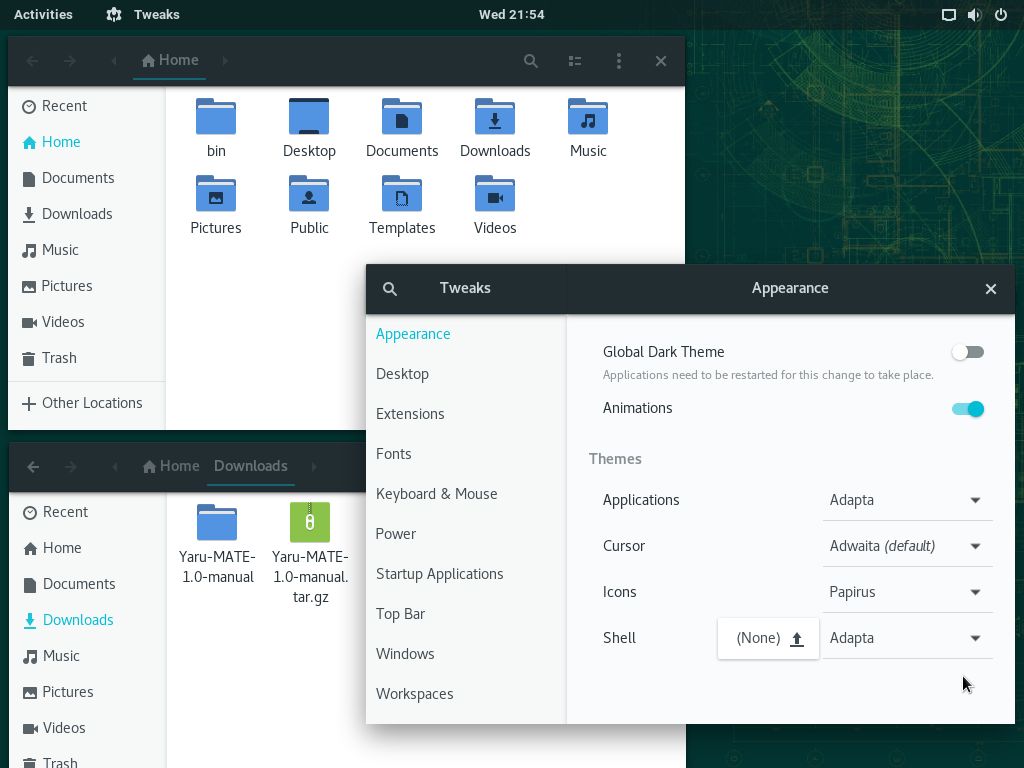 Customize GNOME with themes Linux Kamarada