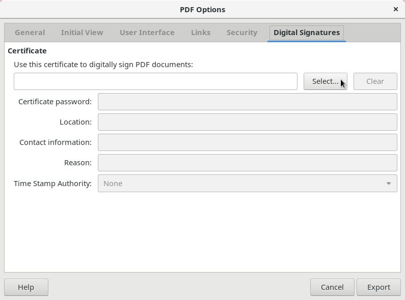 Signing ODF and PDF documents with LibreOffice Linux Kamarada