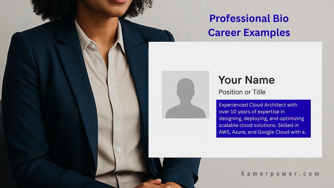 10 Short Professional Bio Examples About Yourself Kamerpower