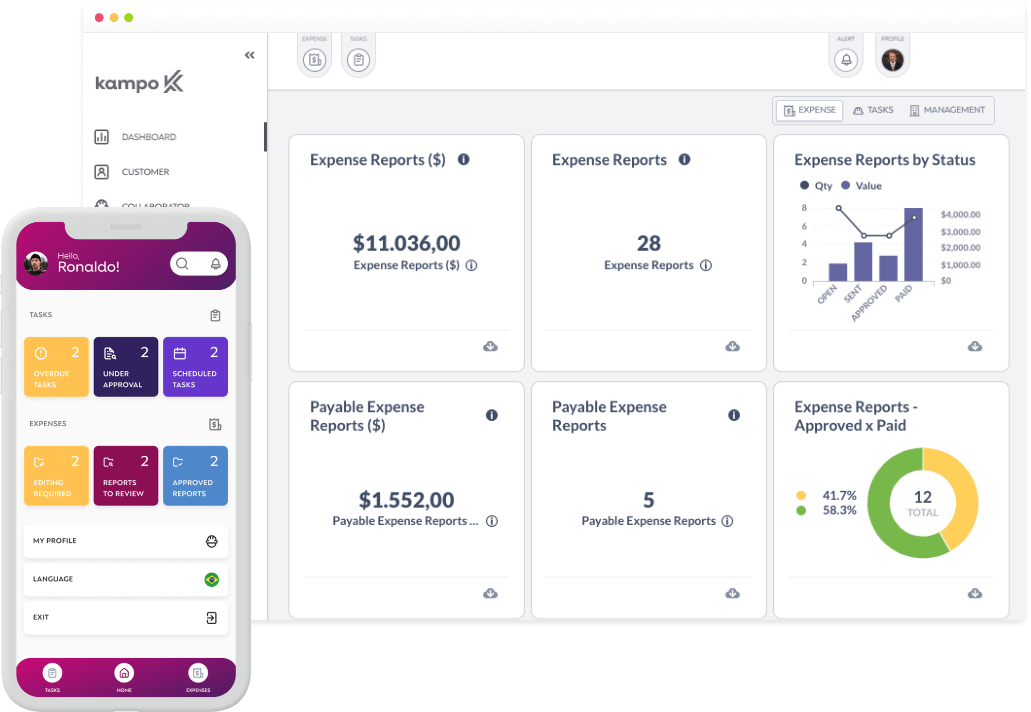Kampo Gestiona tu equipo en terreno de punta a punta