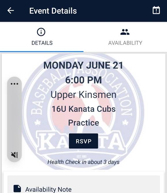 Kanata Baseball Association site by RAMP InterActive