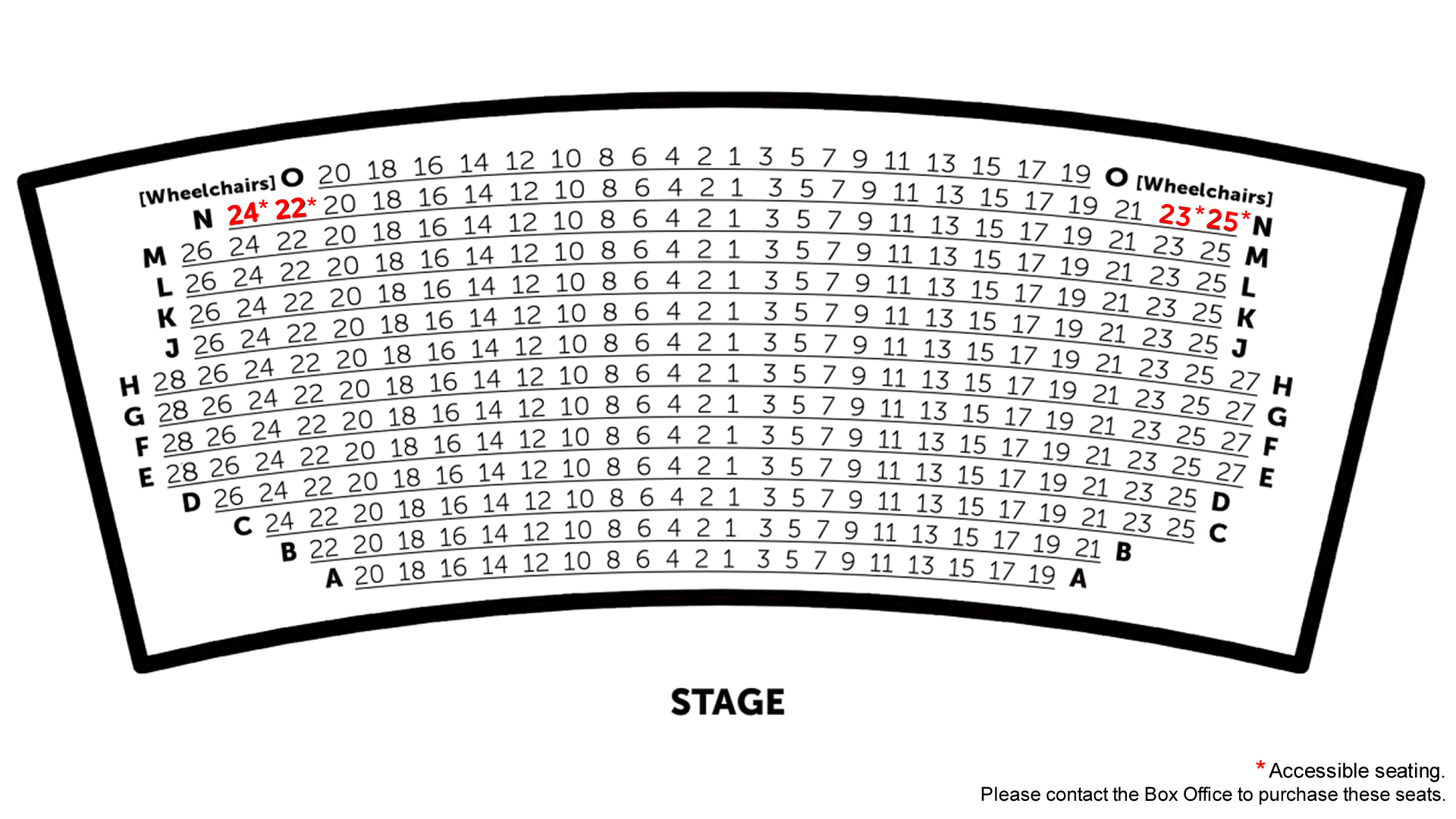 Kanata Theatre » Seating Chart