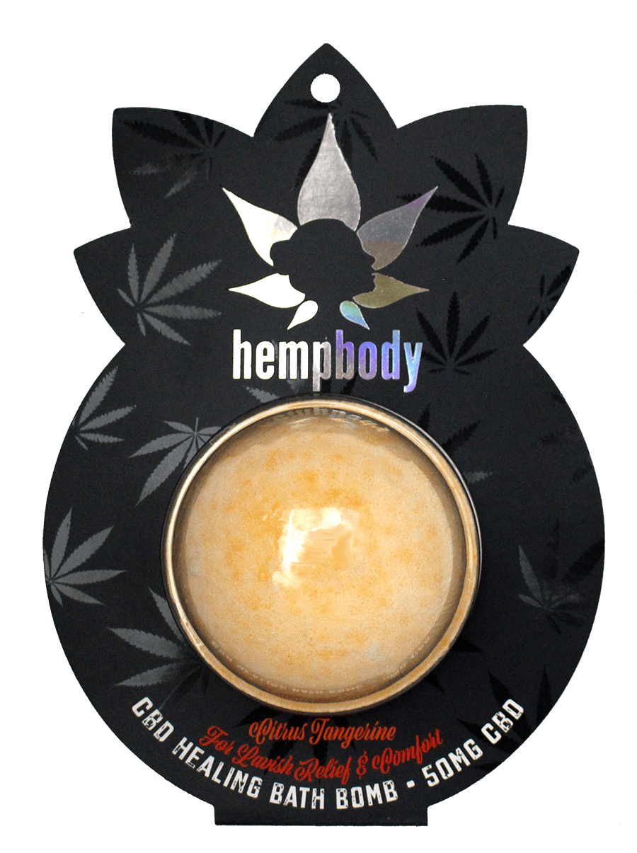 Hempbody Organabus Hemp Bath Bombs Citrus Tangerine Pure New 1 Bath