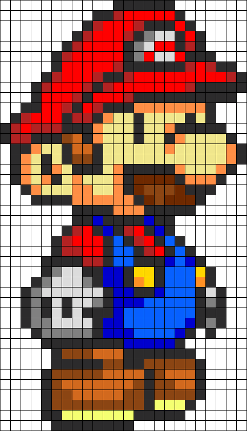 Mario Perler Bead Pattern Bead Sprites Characters Fuse Bead Patterns