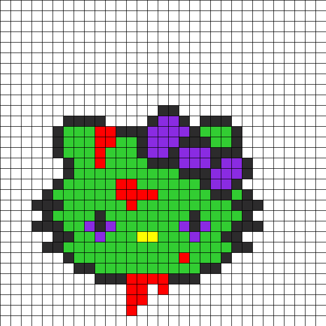 Zombie Hellokitty Fusebead Perler Bead Pattern Bead Sprites Characters Fuse Bead Patterns