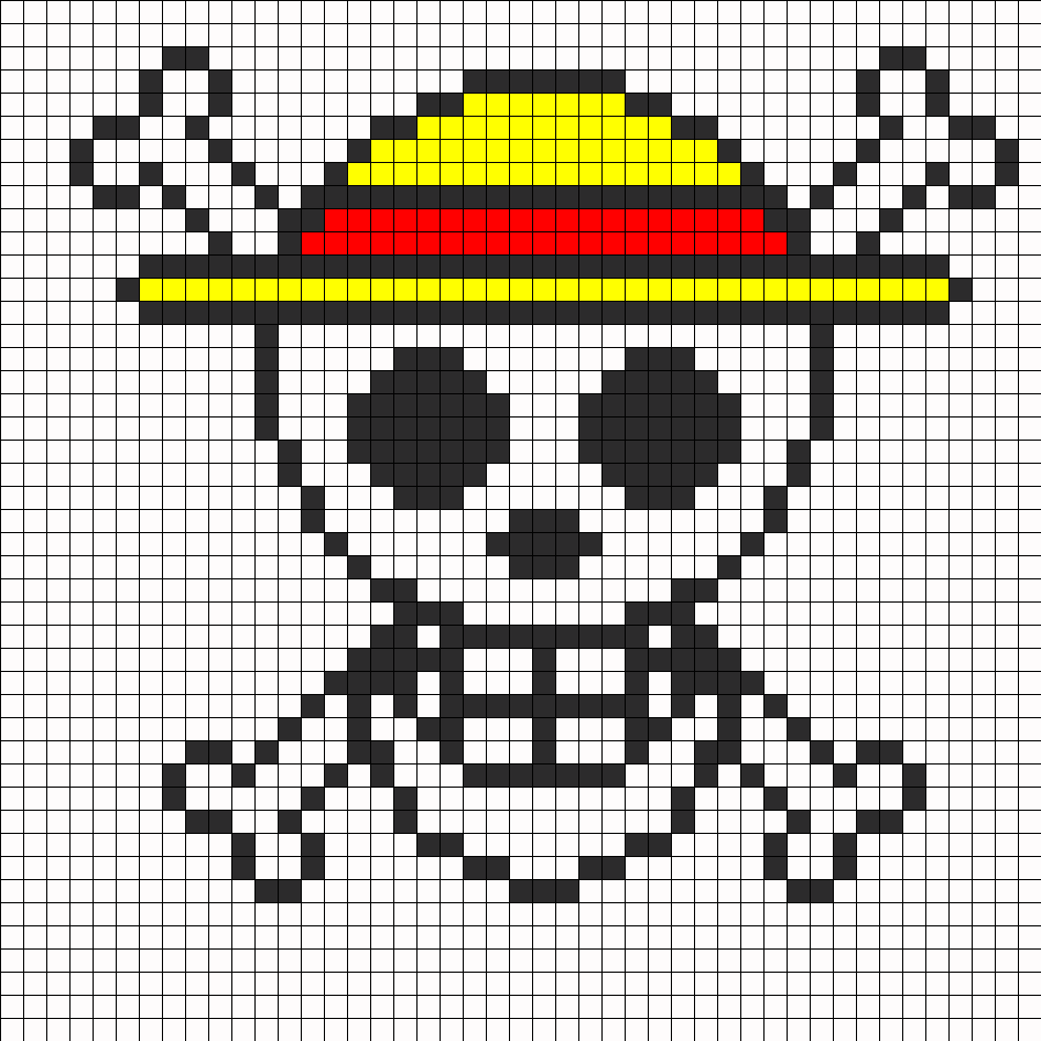 One Piece Logo Perler Bead Pattern Bead Sprites Misc Fuse Bead Patterns