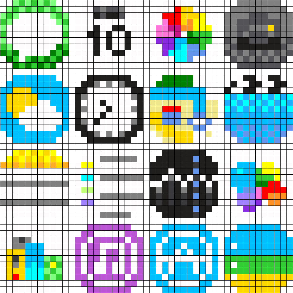 Iphone Apps 1 Perler Bead Pattern Bead Sprites Misc Fuse Bead Patterns