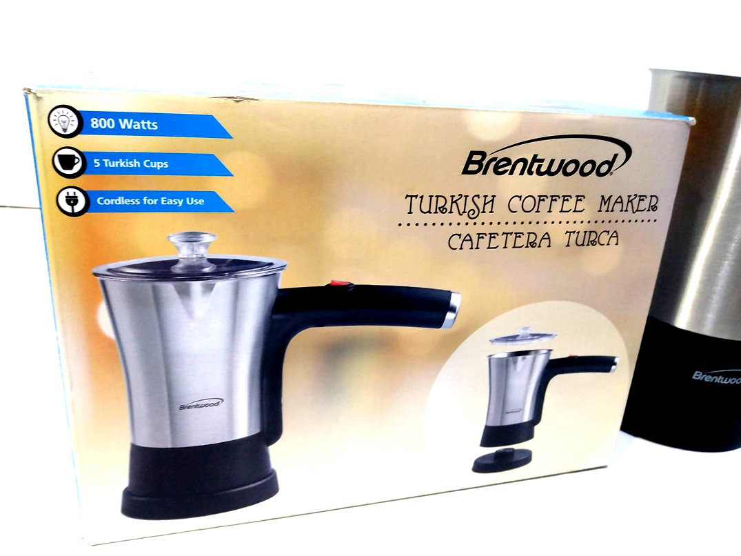 Brentwood TS117S Stainless Steel Turkish/Greek Coffee Maker, 6.76 oz