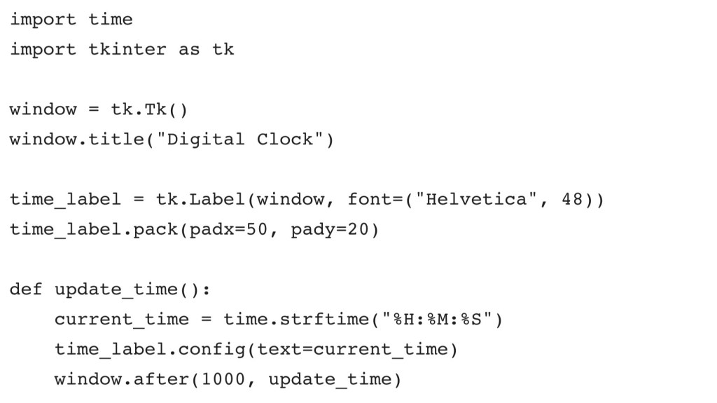 Python 3 & Tkinter Digital Clock With Graphical User Interface Kane