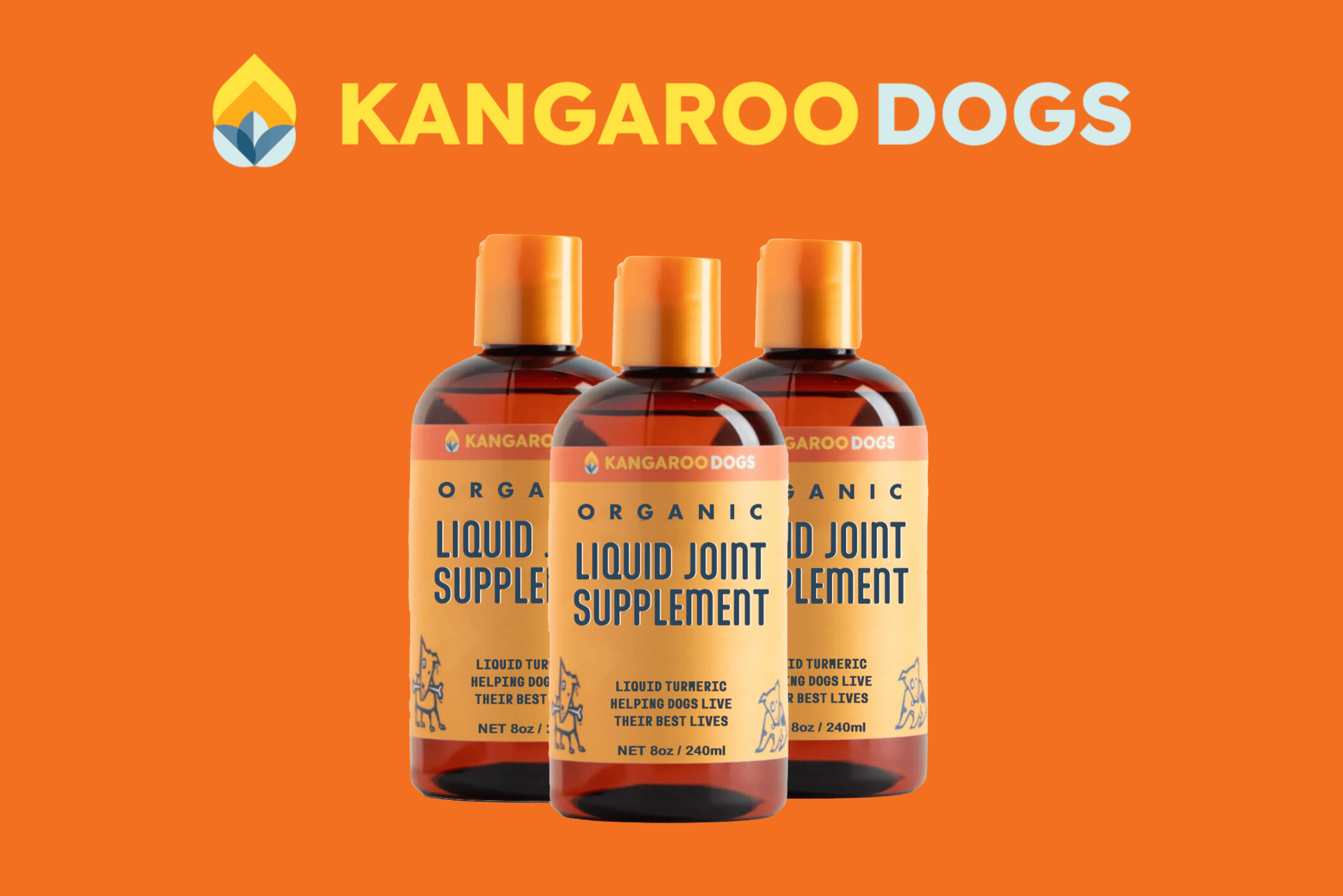 Kangaroo Dogs Organic Liquid Turmeric For Dogs