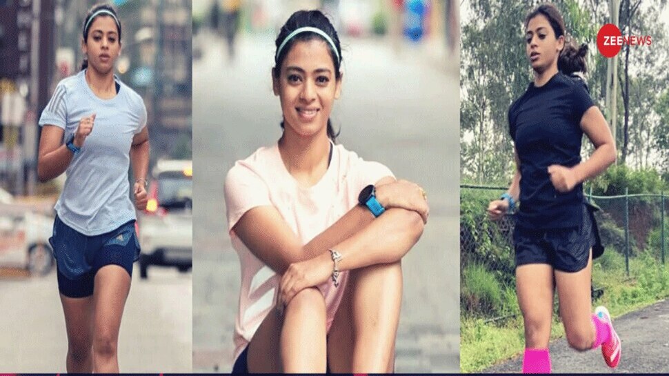 Ankita Gaur 5month pregnant woman completed 10 km race in Bengaluru
