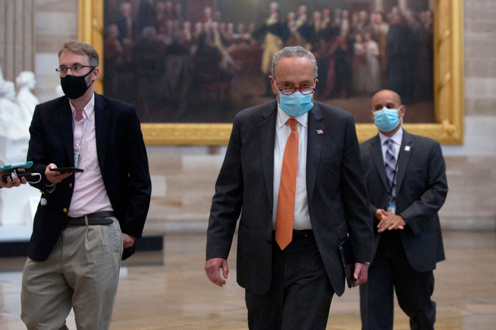 Schumer vows U.S. Senate action on voting rights and social policy, as