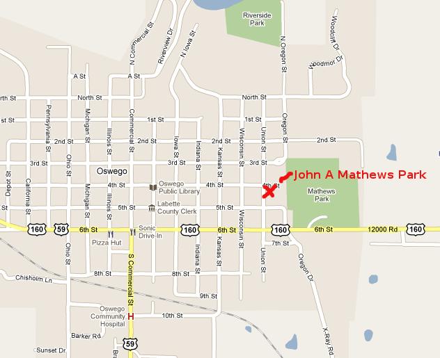 John A Mathews Park Oswego, Kansas