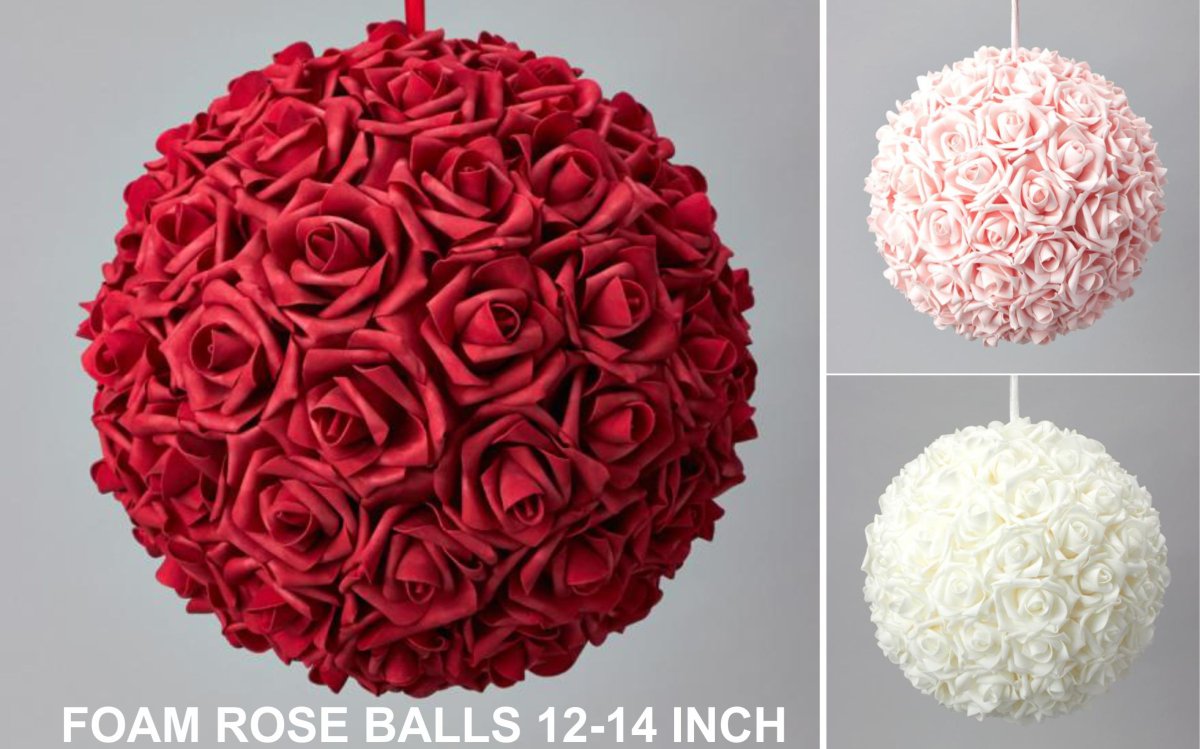FOAM ROSE BALL 1214 INCH Kapra Mandi Fabric Store in Surrey, BC