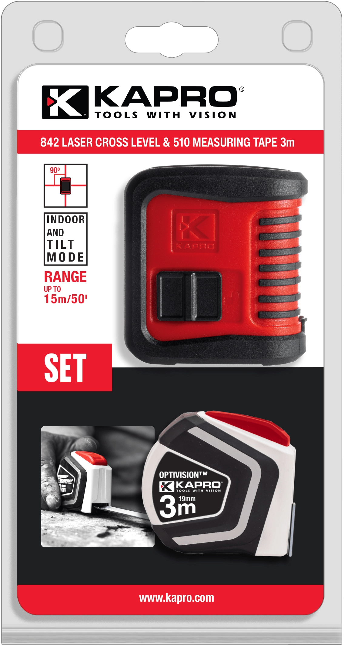 KAPRO 842+510 DIY SET Kapro Industries Ltd. topquality measuring tools