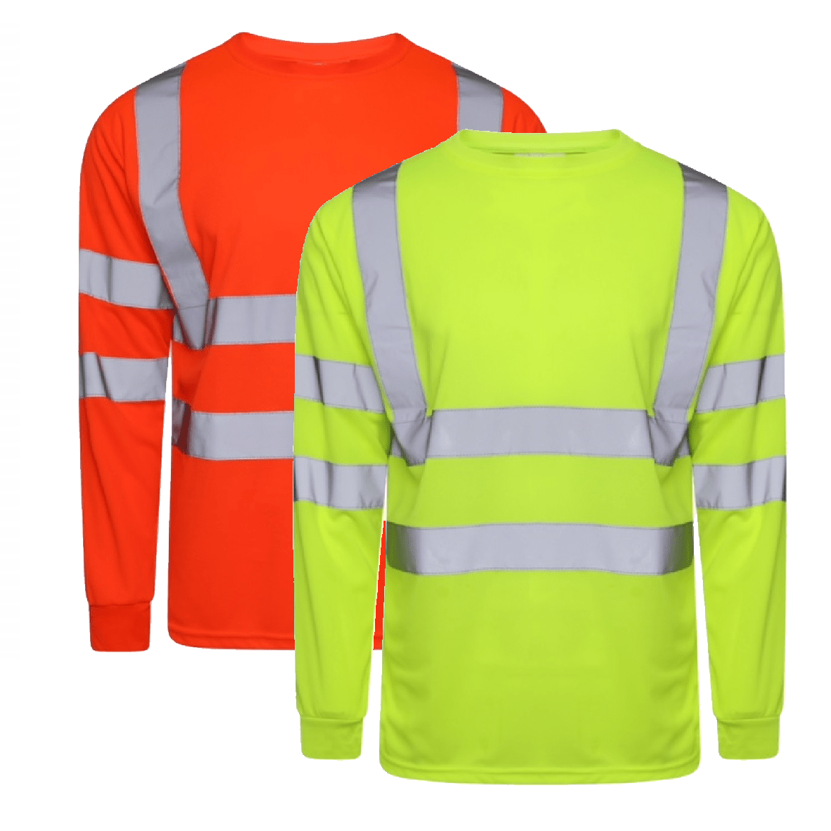 HIGH VISIBILITY LONG SLEEVE CREW NECK TSHIRT Kapton Work Wear