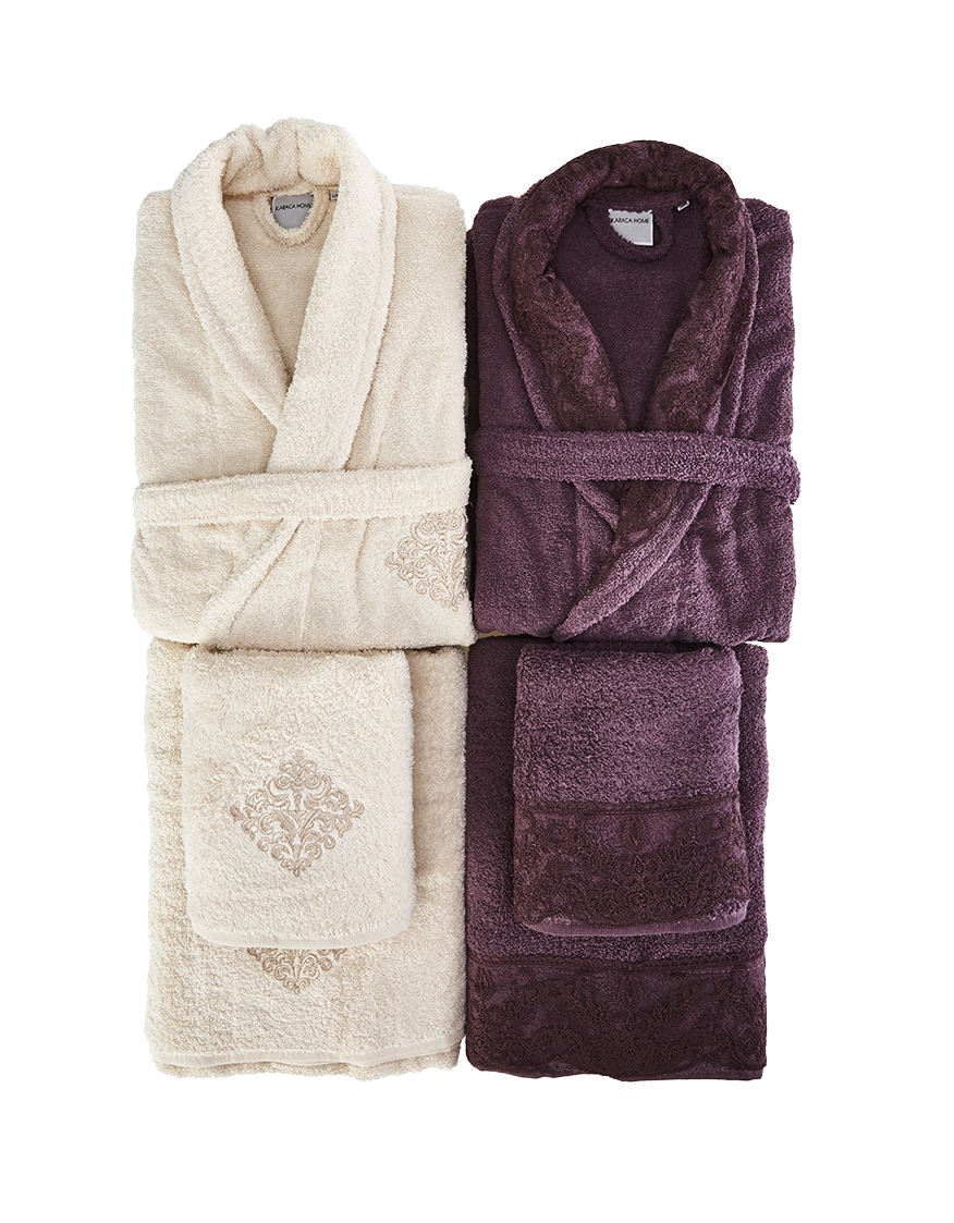 VALERIA DELUXE FAMILY BATH SET PURPLE We've got lots to share