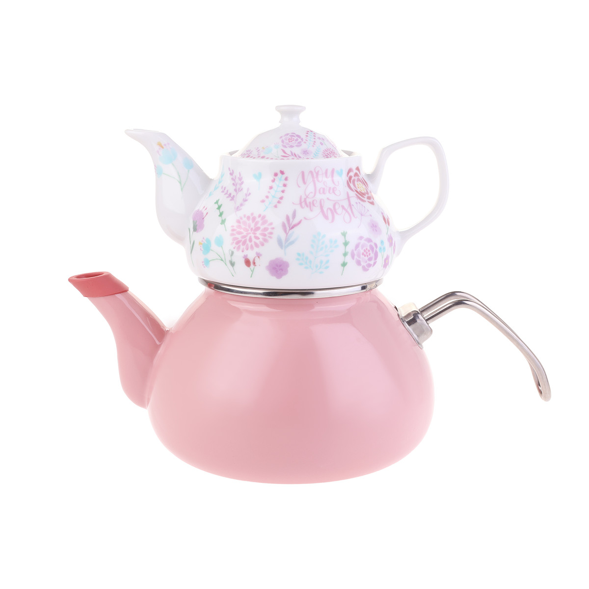 LEVIN ENAMEL PORCELAIN TEAPOT SET We've got lots to share