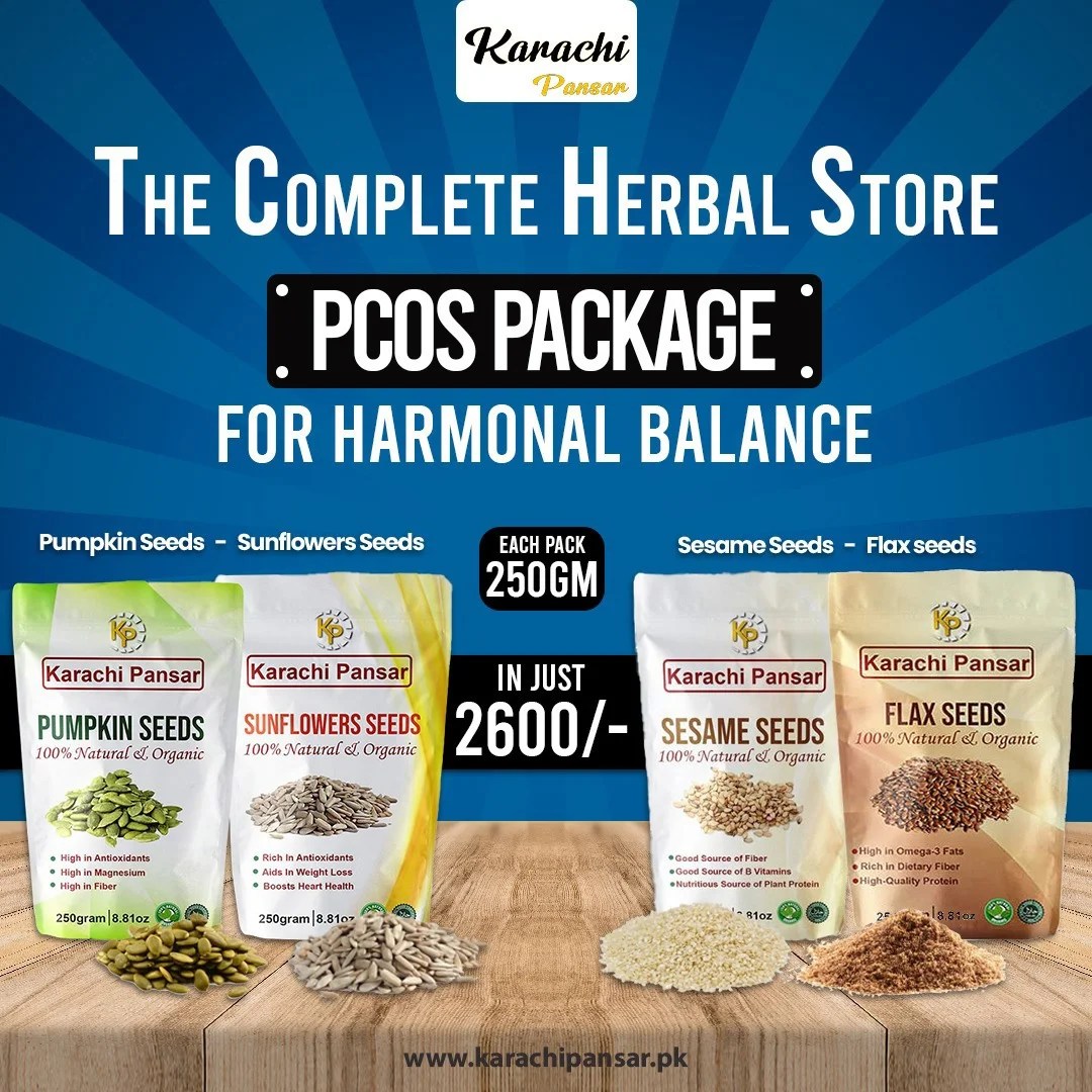 PCOS Seed Cycling Four Seeds Package Karachi Pansar