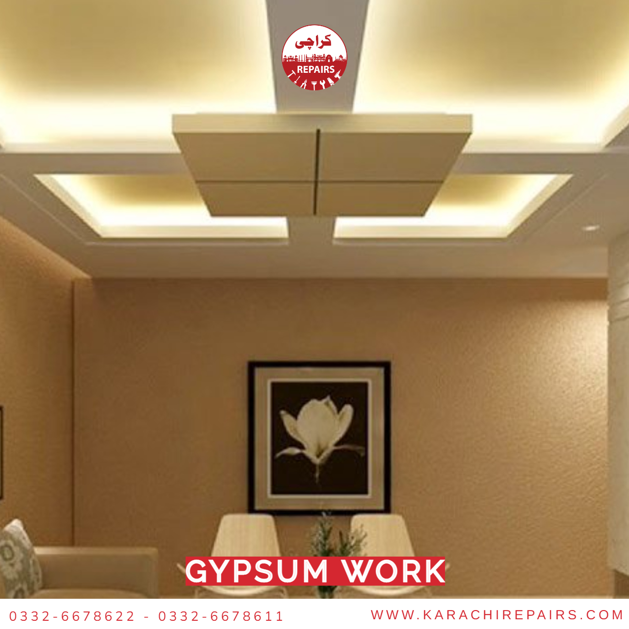 Gypsum Work Karachi Repairs