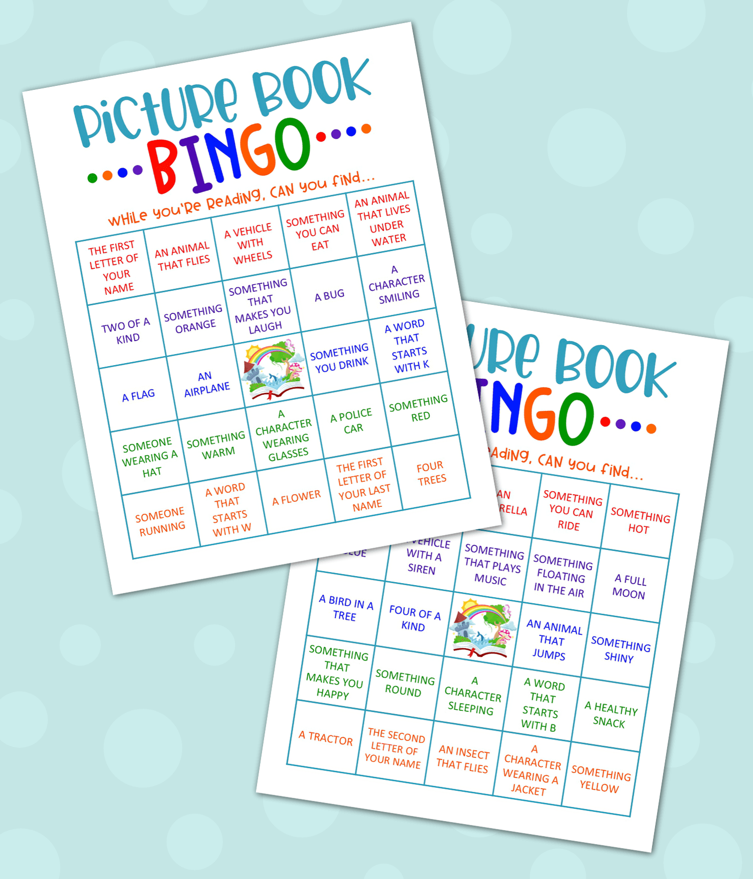 Picture Book Character Bingo Game by The Library Fairy TPT verloop.io