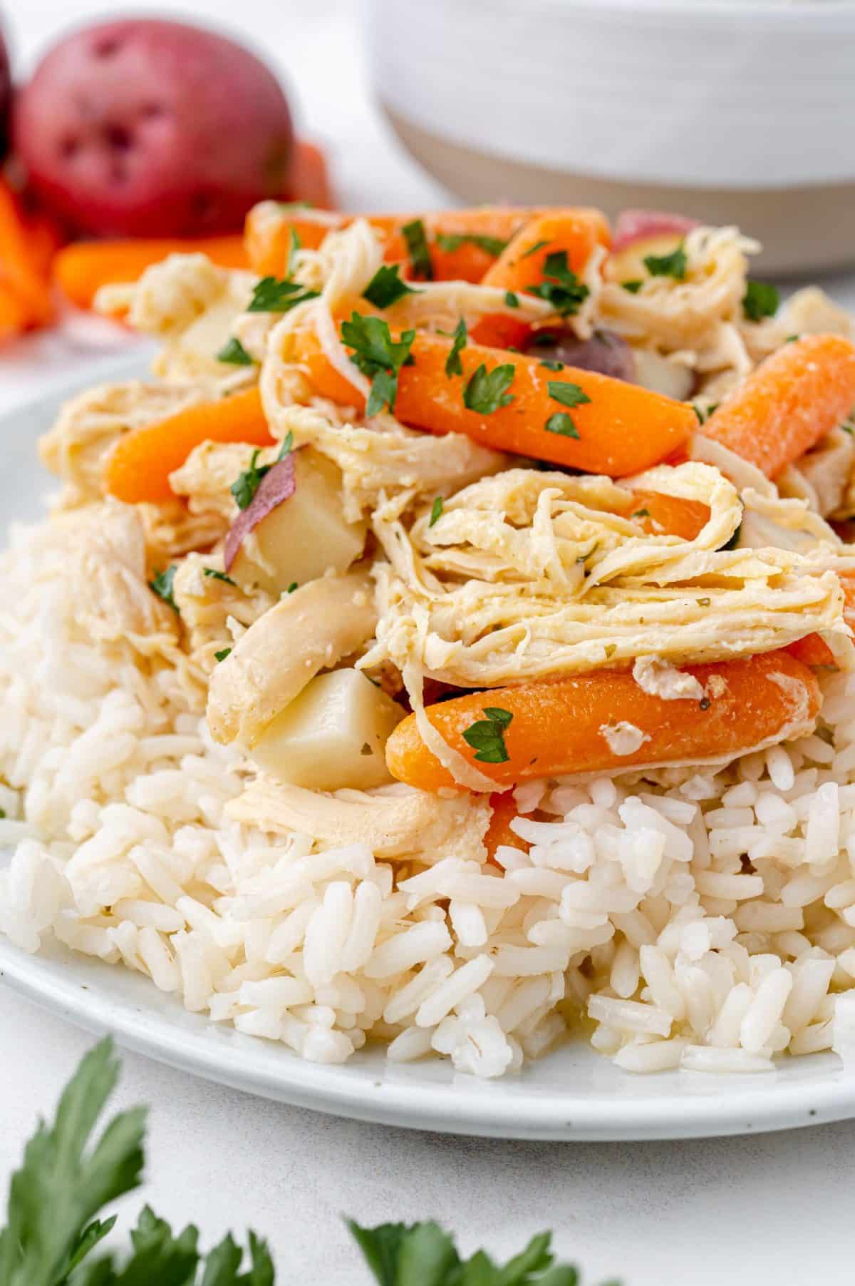 Slow Cooker Ranch Chicken Kara Creates