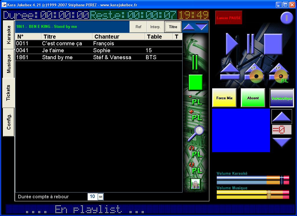 Professional karaoke software video MPG AVI KAR CDG Kara Jukebox