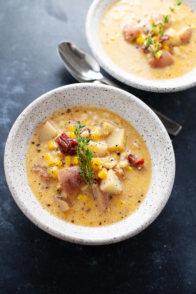 Slow Cooker Chipotle Corn Chowder Kara Lydon