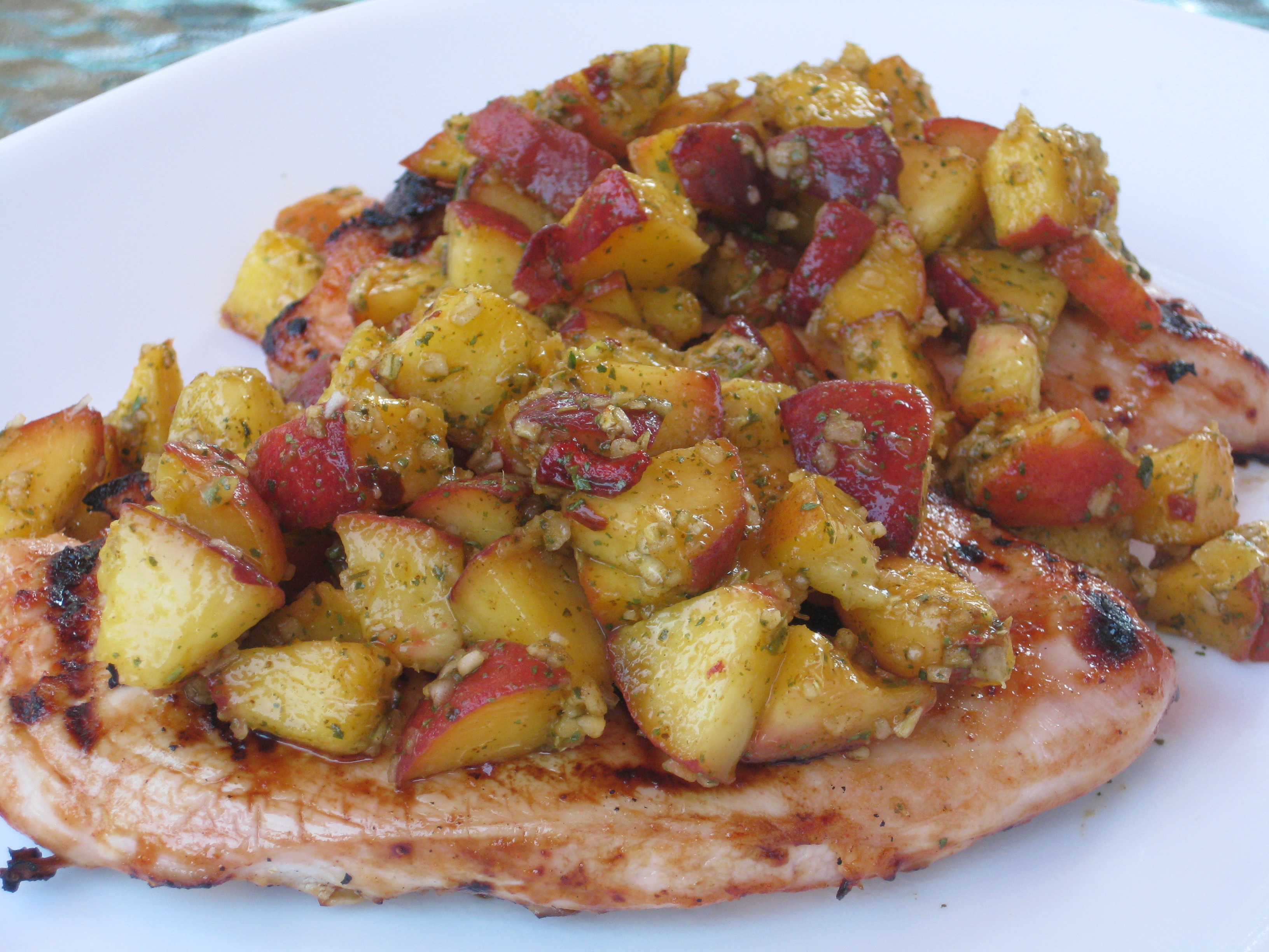 Grilled Chicken with Peach Salsa Kara's Favourite Recipes