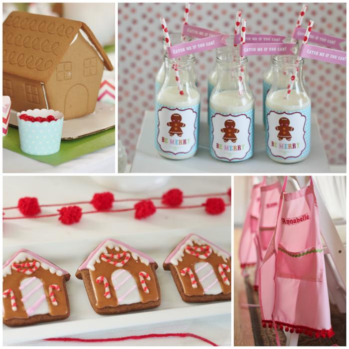 Kara's Party Ideas Gingerbread House Decorating Party Kara's Party Ideas