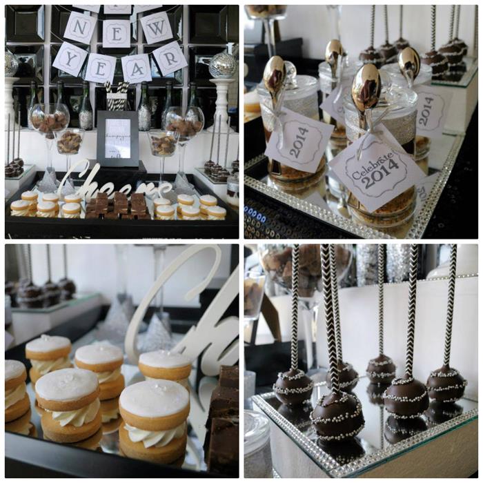 Kara's Party Ideas New Year's Eve Dessert Bar {Party Ideas