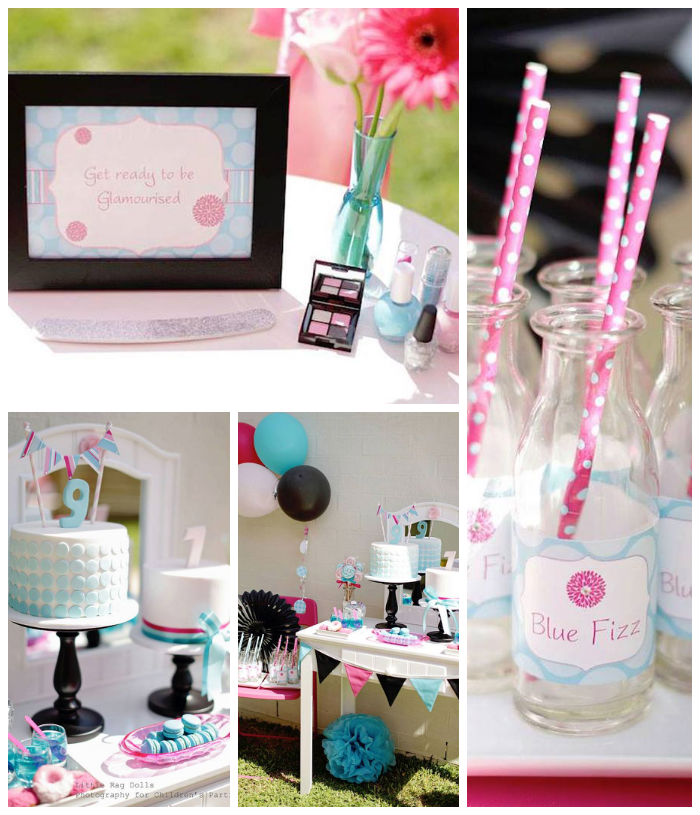 Kara's Party Ideas Salon Themed 9th Birthday Party Kara's Party Ideas