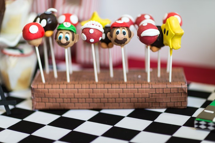 Kara's Party Ideas Mario Kart themed birthday party via Kara's Party Ideas Cake, decor