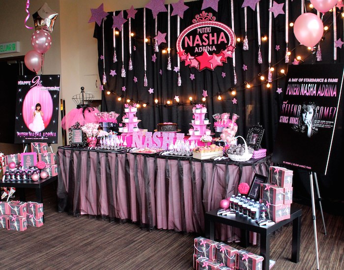 Kara's Party Ideas Selena Gomez Rock Star birthday party via Kara's