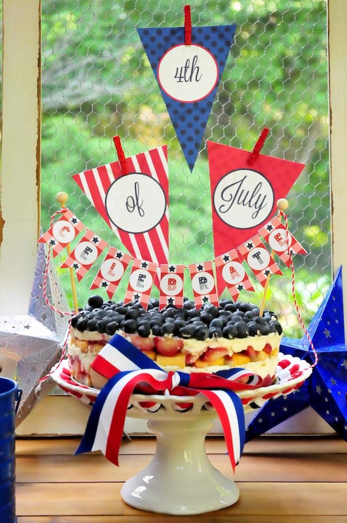 Kara's Party Ideas Independence Day 4th of July themed party via Kara's