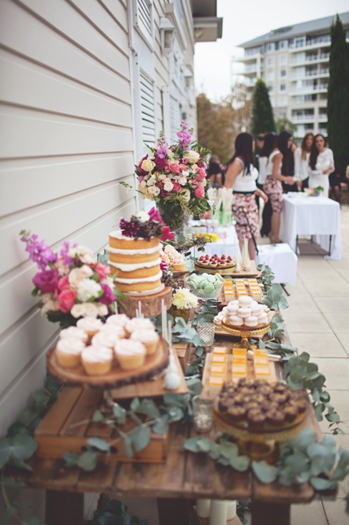 Kara's Party Ideas Rustic Bridal Shower via Kara's Party