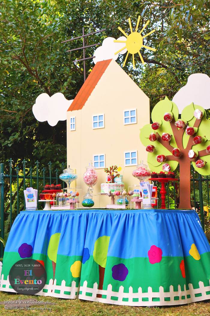 Kara's Party Ideas Peppa Pig 3rd birthday party via Kara's Party Ideas