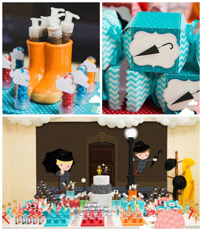 Kara's Party Ideas Singin' In The Rain Themed Birthday Party Kara's