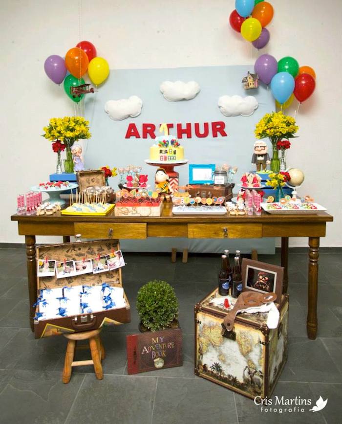 Kara's Party Ideas Up themed birthday party via Kara's Party Ideas
