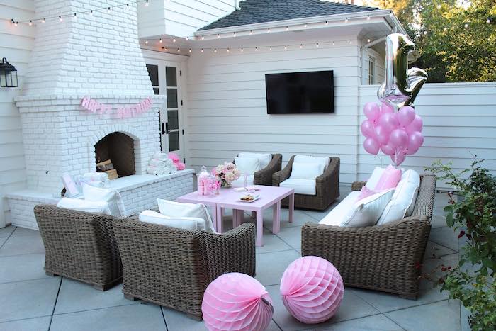 Kara's Party Ideas Pretty In Pink 14th Birthday Party Kara's Party Ideas