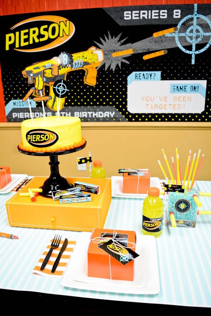 Kara's Party Ideas Nerf Birthday Party Kara's Party Ideas