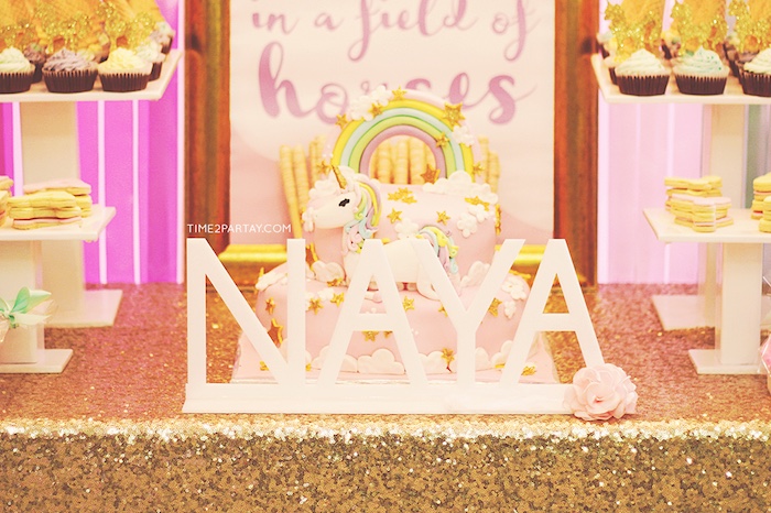 Kara S Party Ideas Glittery Unicorn Welcome Baby Party Kara S