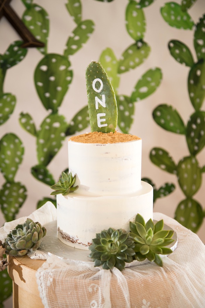Kara's Party Ideas Cactus Themed 1st Birthday Party Kara's Party Ideas