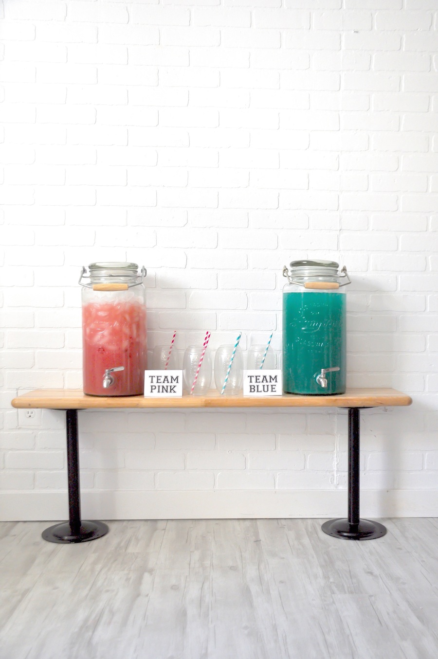 Kara's Party Ideas Pink + Blue Gender Reveal Punch Recipe Kara's