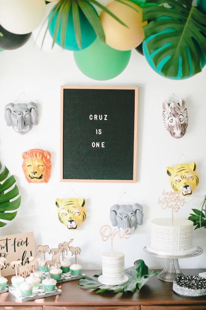 Kara's Party Ideas Jungle 1st Birthday Party Kara's Party Ideas